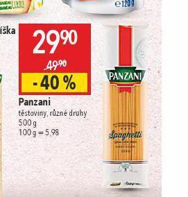 Globus Panzani těstoviny nabídka