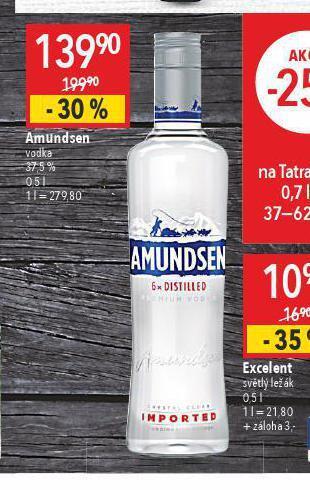 Globus Amundsen vodka nabídka