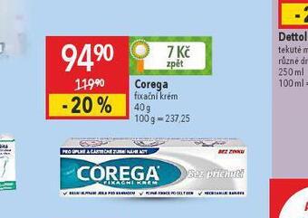 Globus Corega fixační krém nabídka