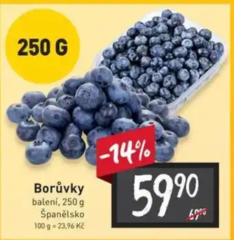 Billa Borůvky 250g nabídka