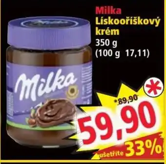 Milka Lískooříškový krém 350g