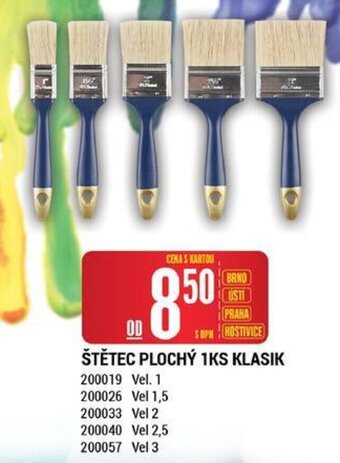 Štětec Plochý 1ks