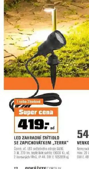 OBI Led zahradní svítidlo se zapichovátkem terra nabídka