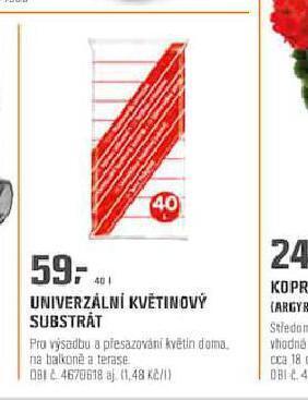 OBI Univerzální květinový substrát nabídka