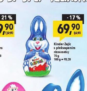 Globus Kinder zajíc s překvapením nabídka