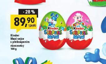 Globus Kinder maxi vejce s překvapením nabídka