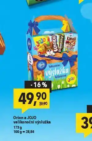 Globus Orion a jojo velikonoční výslužka nabídka