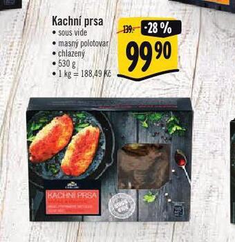 Albert Kachní prsa sous vide nabídka