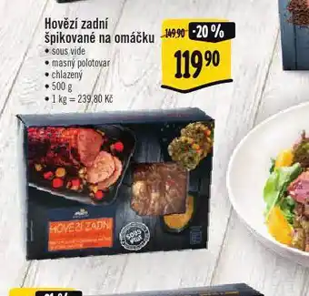 Albert Hovězí zadní špikované na omáčku nabídka