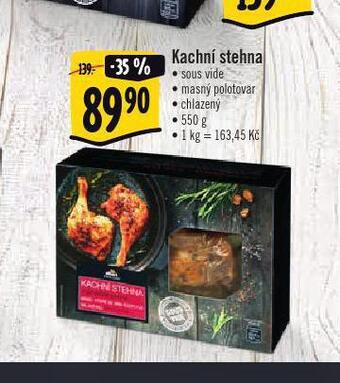 Albert Kachní stehna sous vide nabídka