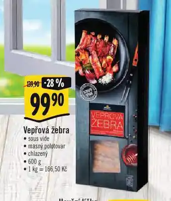 Albert Vepřová žebra sous vide nabídka