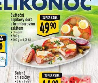 Albert Sváteční aspikový dort s bramborovým salátem nabídka