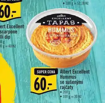 Jip Albert excellent hummus se sušenými rajčaty nabídka