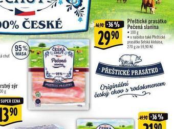 Jip Přeštické prasátko pečená slanina nabídka
