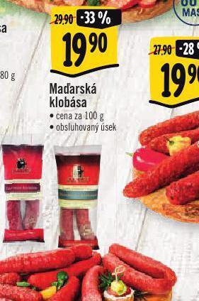 Jip Maďarská klobása nabídka