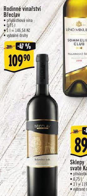 Albert Rodinné vinařství břeclav nabídka