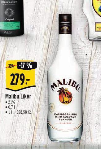 Albert Malibu likér nabídka