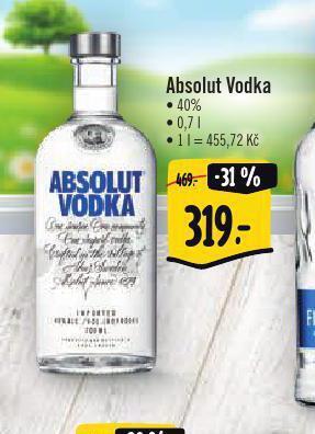 Albert Absolut vodka nabídka