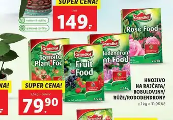 Lidl Hnojivo na rajčata/ bobuloviny / růže / rododendrony nabídka