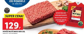 Lidl Mleté hovězí maso 100% xxl nabídka