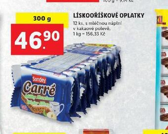 Lidl Lískooříškové oplatky nabídka