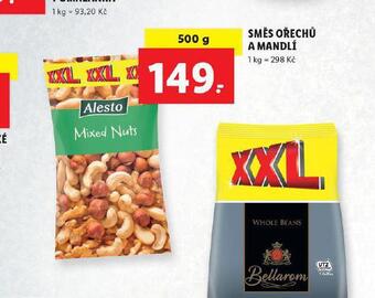 Lidl Směs ořechů a mandlí nabídka