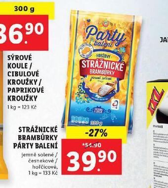 Lidl Strážnické brambůrky párty balení nabídka