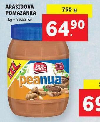 Lidl Arašídová pomazánka nabídka