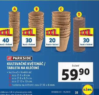 Lidl Tablety na klíčení nabídka