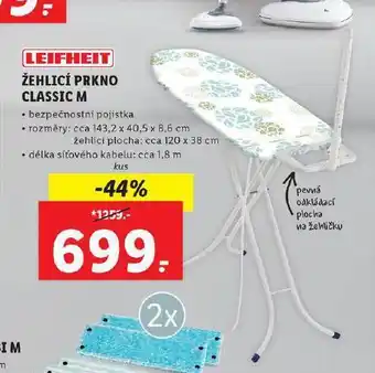 Lidl Žehlící prkno classic m nabídka
