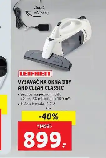 Lidl Vysavač na okna dry and clean classic nabídka