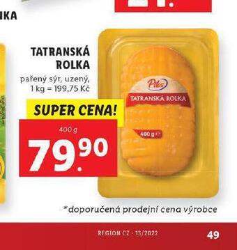 Lidl Tatranská rolka nabídka