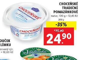 Lidl Choceňské tradiční pomazánkové nabídka