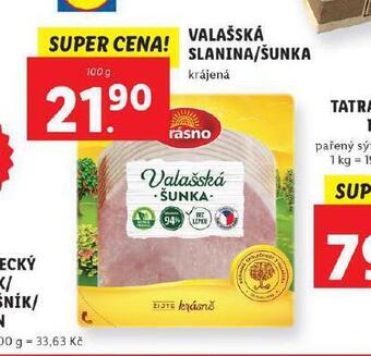 Lidl Valašská šunka nabídka