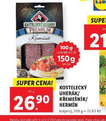 Lidl Kostelecký křemešník nabídka
