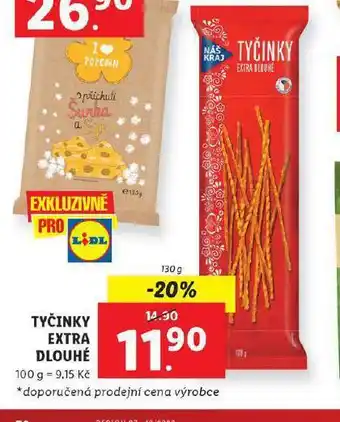 Lidl Tyčinky extra dlouhé nabídka