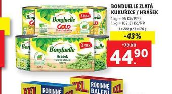 Lidl Bonduelle hrášek nabídka