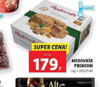 Lidl Medovník premium nabídka