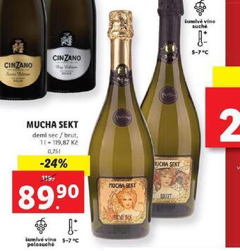 Lidl Mucha sekt nabídka