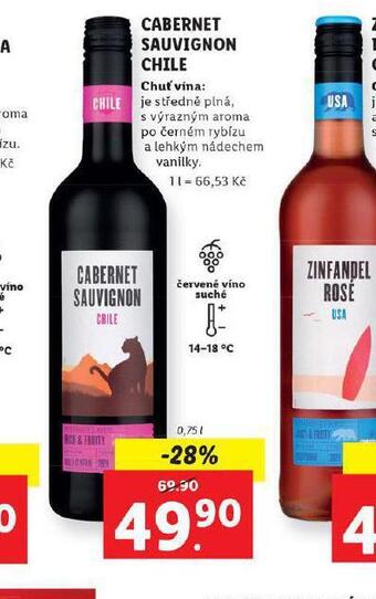 Lidl Cabernet sauvignon chile nabídka