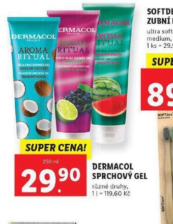 Lidl Dermacol sprchový gel nabídka