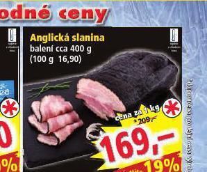 Norma Anglická slanina nabídka