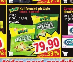Norma Kaliforsnké pistácie nabídka