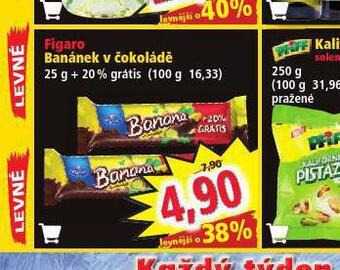 Norma Figaro banánek v čokoládě nabídka