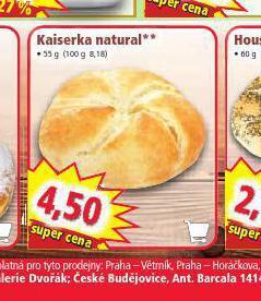 Norma Kaiserka natural nabídka