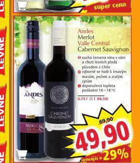 Norma Andes merlot nabídka