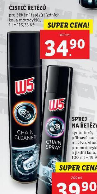Lidl W5 čistič řetězů nabídka