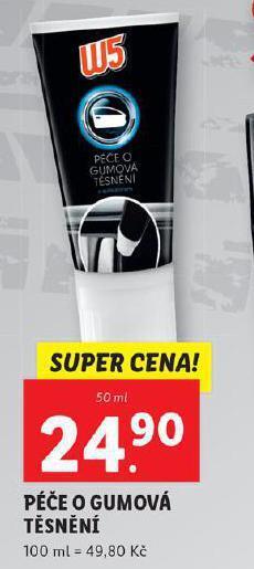 Lidl W5 péče o gumová těsnění nabídka