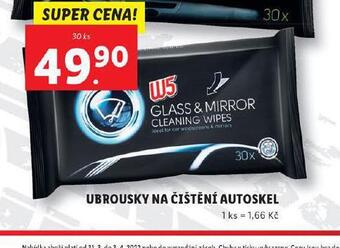 Lidl W5 ubrousky na čištění autoskel nabídka