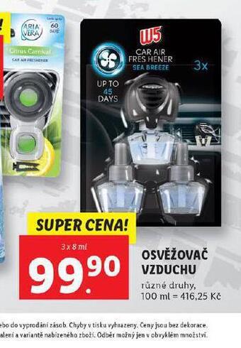 Lidl W5 osvěžovač vzduchu nabídka